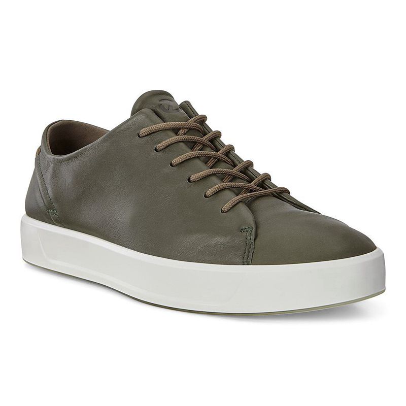 Men Casual Ecco Soft 8 Men's - Sneakers Green - India ZUIFAW251
